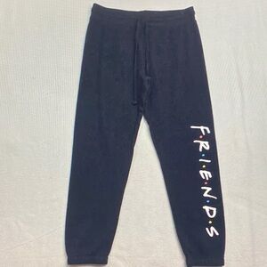 FRIENDS Kids Black Joggers with Colorful Logo